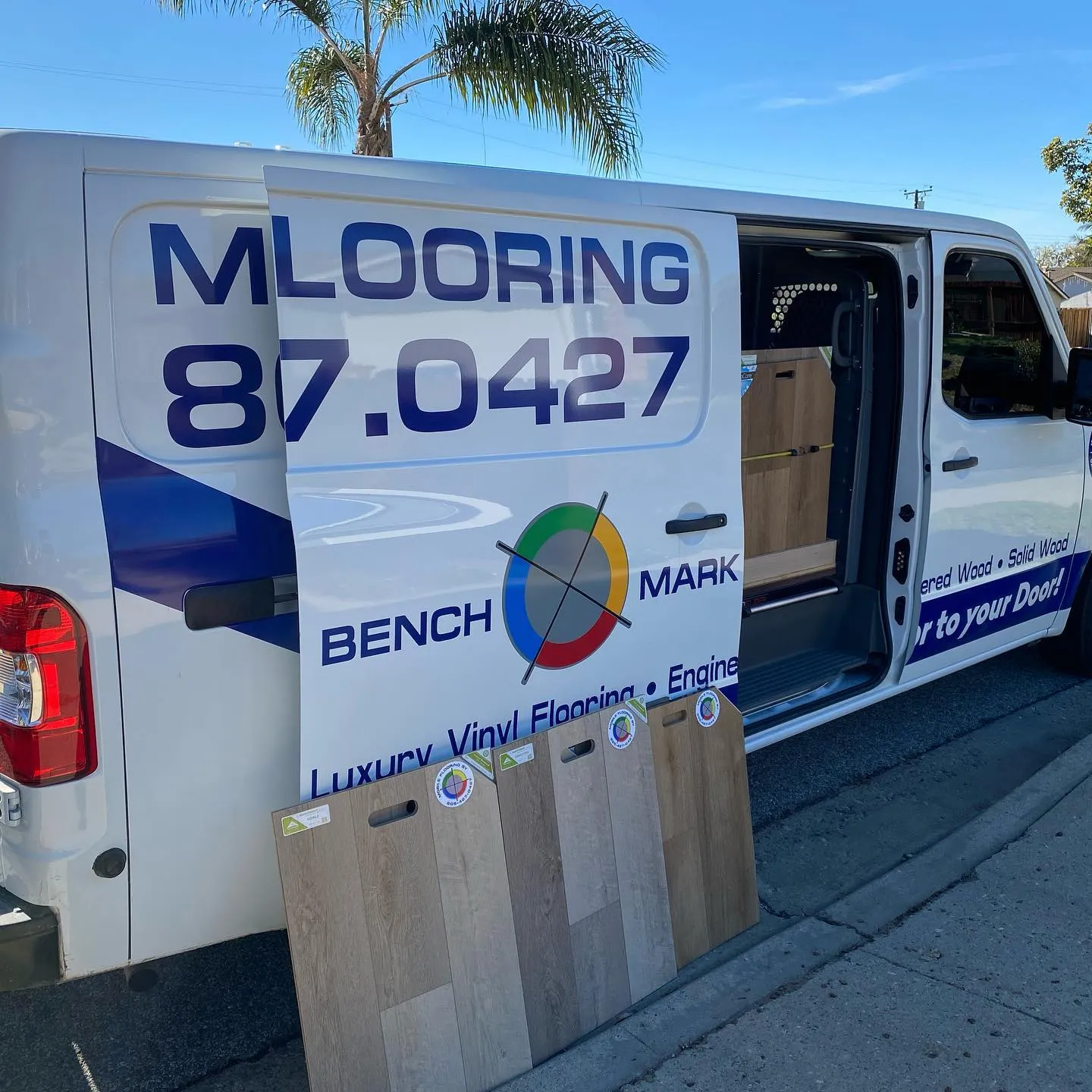 Mobile Flooring Showroom van delivering premium samples to your door