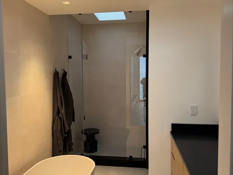 Luxury laminate plank installation in Malibu home